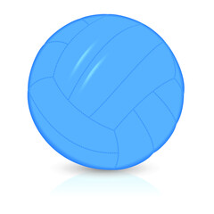 Blue volleyball ball isolated on a white background