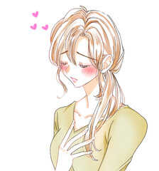 胸が高鳴る女性