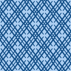 Japanese Diamond Flower Net Vector Seamless Pattern