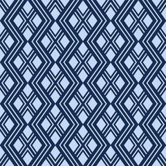 Japanese Zigzag Diamond Line Vector Seamless Pattern
