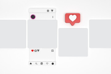 Floating Social Media Screen