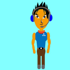 life style cartoons characters illustration