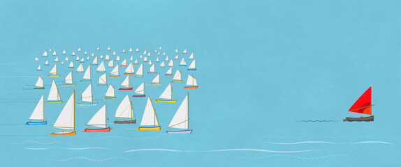 Winning Concpt with Copy Space / Catboats