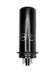 Fototapeta premium vitage transmission vacuum tube isolated on the white background