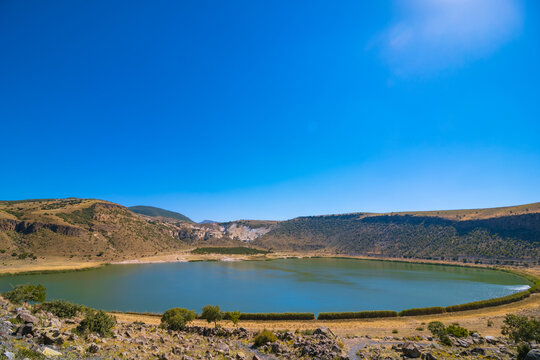 Narligol crater lake in Nigde Turkey.