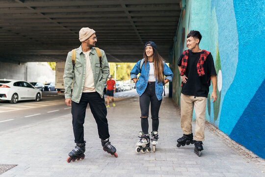 Portrait of a group of multiethnic young people
