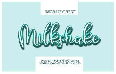 milkshake fresh blue and white tex effect