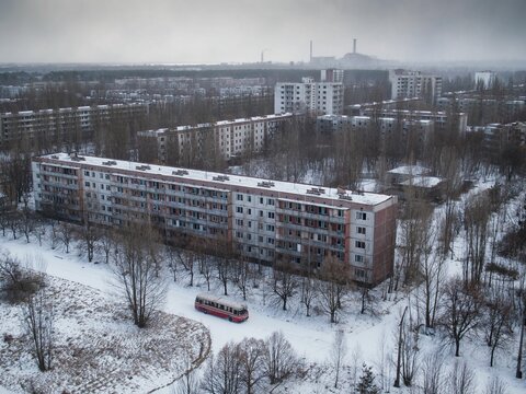 The exclusion zone of Chernobyl. 