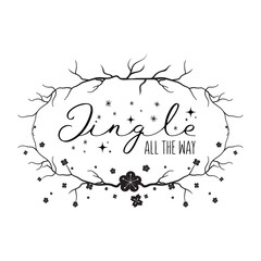 jingle all the way ornament