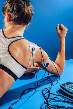 Electro therapy treating.