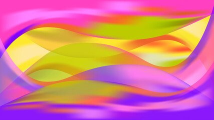Abstract modern pink yellow violet color background with fluid pastel soft waves. Luxury beauty backdrop. Geometric digital innovation wallpaper. Device, phone or smartphone modern futuristic screen.