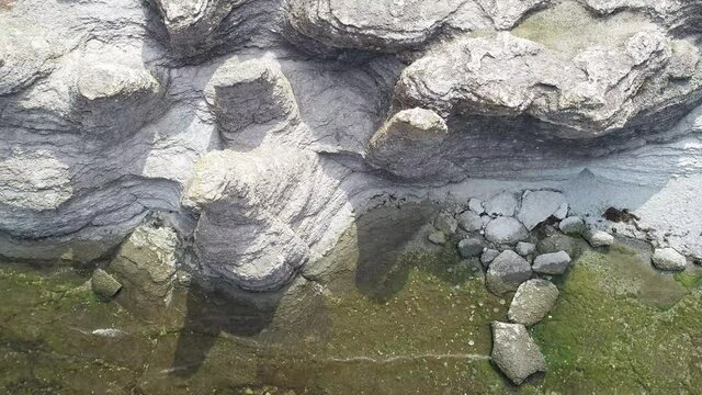 Swedish landscape by drone in summer 