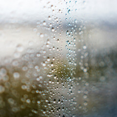 Water drops on  a window