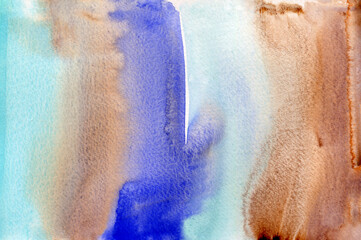 Blue and brown abstract background 