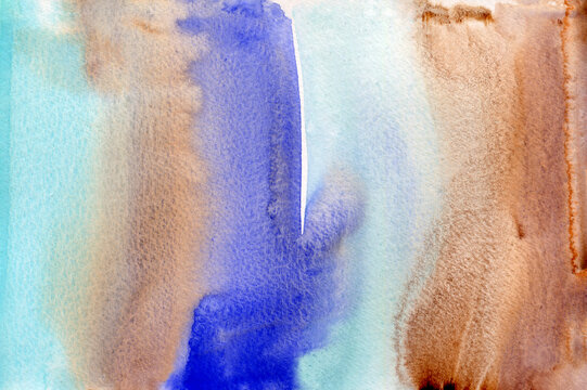 Blue and brown abstract background 