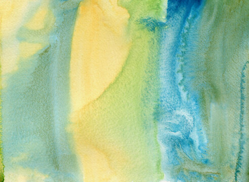 Beautiful green, yellow and blue background 