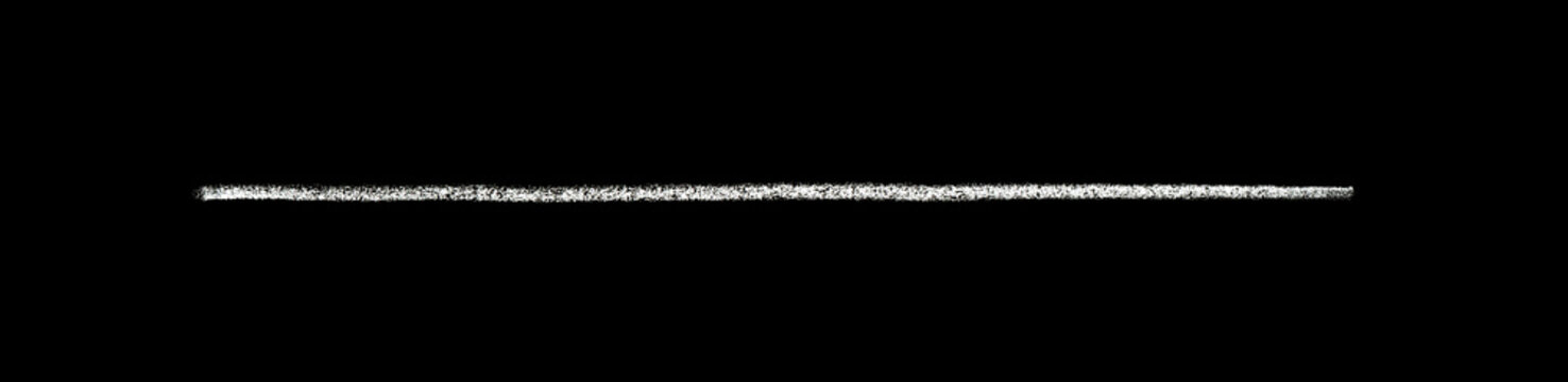 Kreidelinie weiß auf schwarzem Hintergrund - Handgemalt