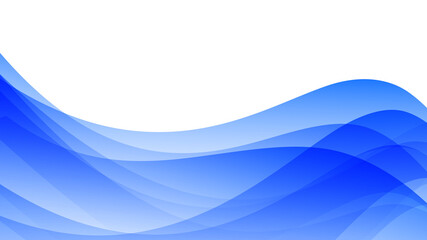 Wave Abstract Vector Blue Background