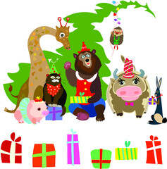 Naklejka premium Happy New Year