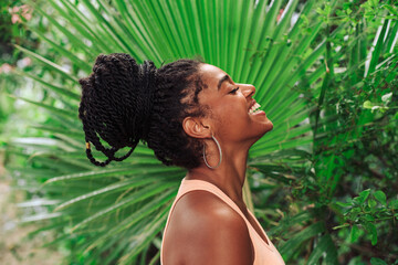 Happy woman portrait