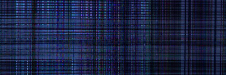 dark abstract digital background: damaged screen matrix with interference of monitor and camera matrices