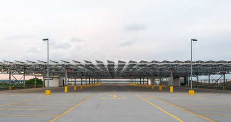 Open air car park
