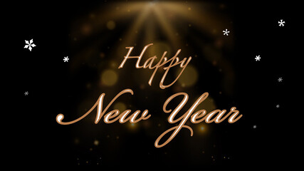 Happy new year greeting card