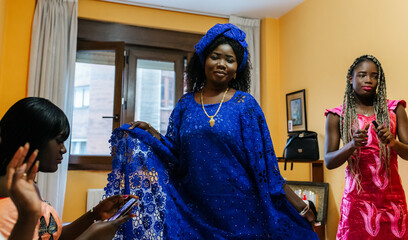 Prenuptial engagement celebration at home