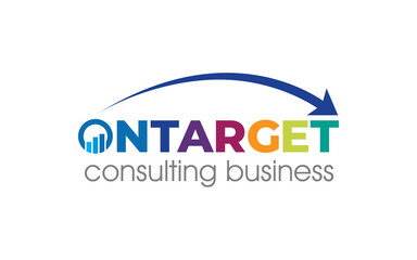 Illustration vector graphic of marketing consulting business logo design template