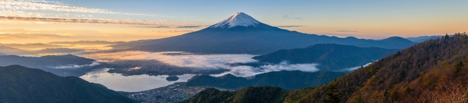Panoramic View Of Mt Fuji