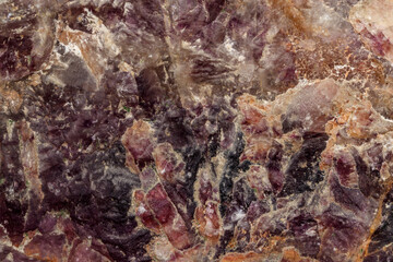 Fototapeta na wymiar Macro stone mineral Fluorite on a black background