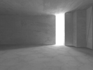 Abstract architecture interior background. Empty concrete room
