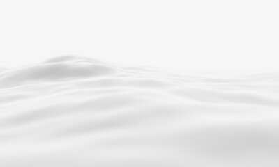 Fototapeta premium 3D Snow mountain. White topographic terrain. Cold environment.