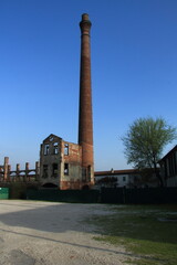 Old factory abandoned in the Italian land