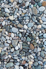 pebble stones on the sea beach