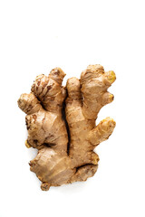 Ginger on white background
