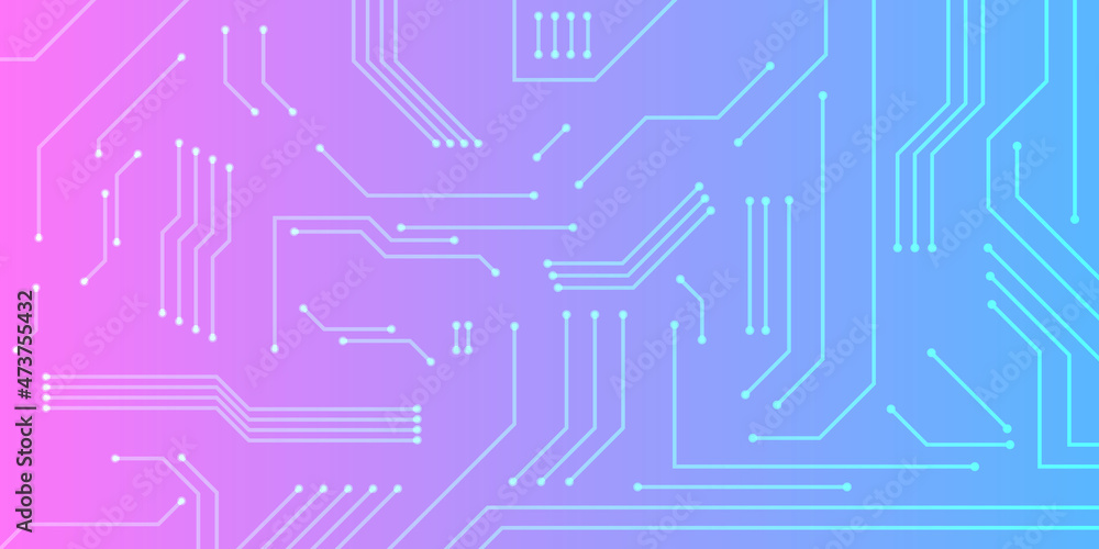 Poster abstract futuristic circuit computer internet technology board. vector eps 10.