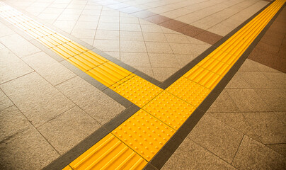 Sidewalk guides for blind