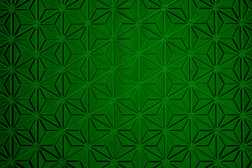 麻の葉模様_木の細工