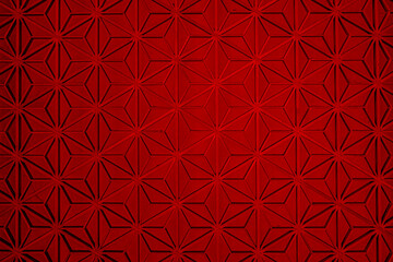 麻の葉模様_木の細工