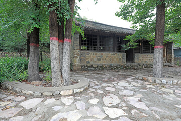 Fototapeta premium Broken rural architectural landscape, North China