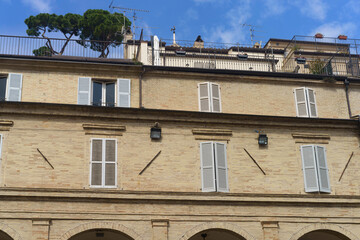 Fermo, Marche, Italy: historic buildings