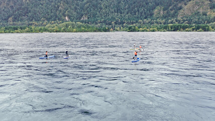 Rafting on the Yenisei River, Khakassia, Russia