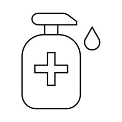 Fototapeta premium antiseptic icon for web design