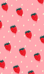 苺柄　-strawberry-