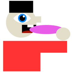 something tasty, man put some tasty thing in his mouth