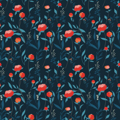 floral Very beautiful seamless pattern design for decorating, wallpaper, wrapping paper, fabric, backdrop and etc.