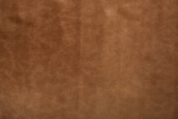 Brown leather texture background, genuine leather