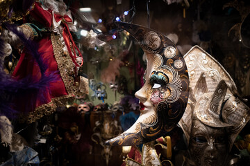 beautiful porcelain moon mask venetian collection
