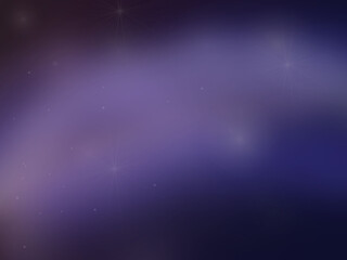 Dark cosmic background, purple with light. Glare, bright light in a dark space. Festive fantasy wallpaper.
